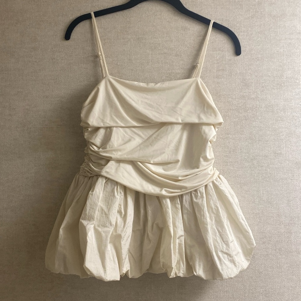 Woman’s Cream Fancy Tank Top
